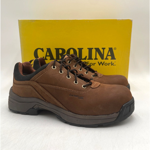 CAROLINA Lytning LT250 Oxford 6" Women's NEW Comp-Toe Work Shoe Brown US Size 10 - Picture 1 of 11